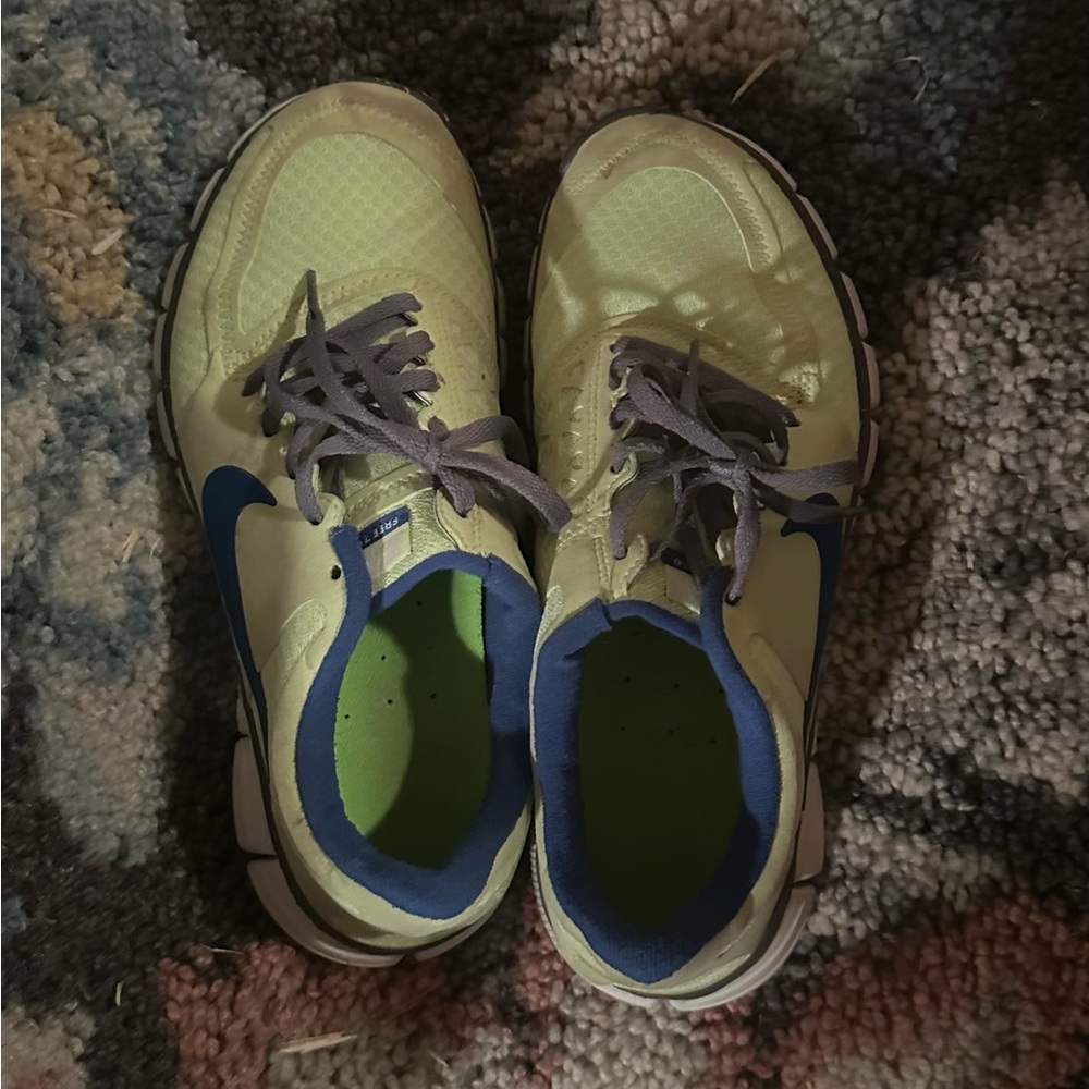 Women's Blue and Green Athletic Shoes